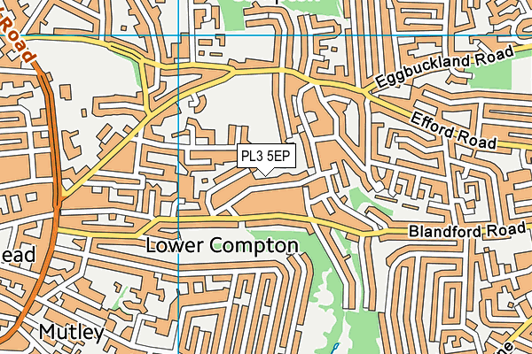 PL3 5EP map - OS VectorMap District (Ordnance Survey)