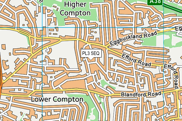 PL3 5EQ map - OS VectorMap District (Ordnance Survey)