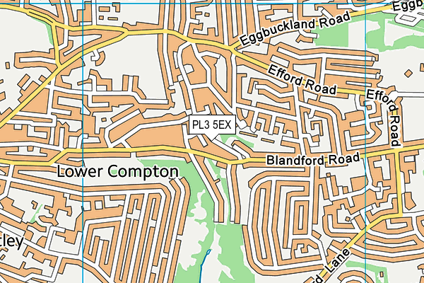 PL3 5EX map - OS VectorMap District (Ordnance Survey)
