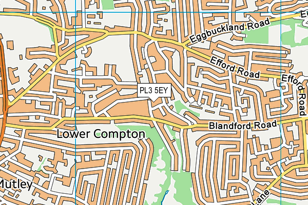 PL3 5EY map - OS VectorMap District (Ordnance Survey)