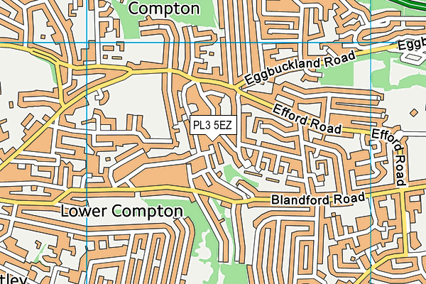 PL3 5EZ map - OS VectorMap District (Ordnance Survey)