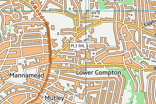 PL3 5HL map - OS VectorMap District (Ordnance Survey)