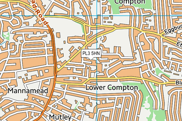 PL3 5HN map - OS VectorMap District (Ordnance Survey)