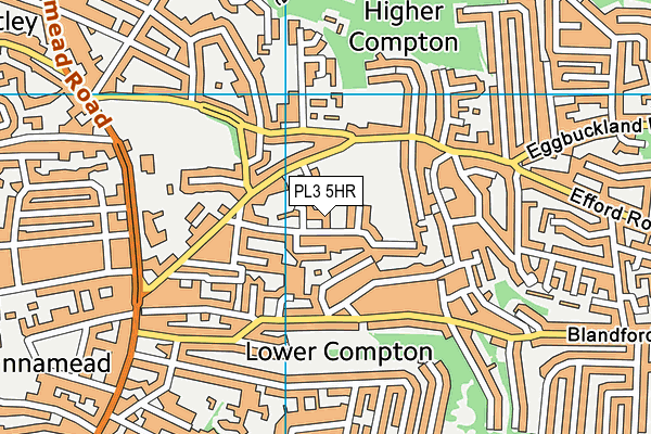 PL3 5HR map - OS VectorMap District (Ordnance Survey)