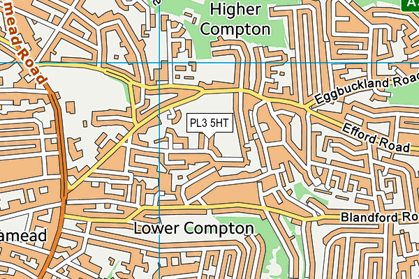 PL3 5HT map - OS VectorMap District (Ordnance Survey)