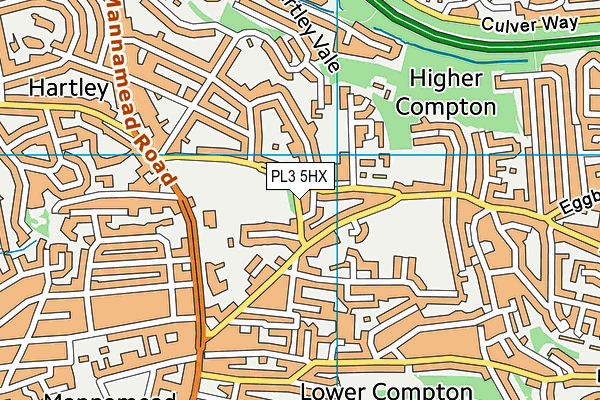 PL3 5HX map - OS VectorMap District (Ordnance Survey)