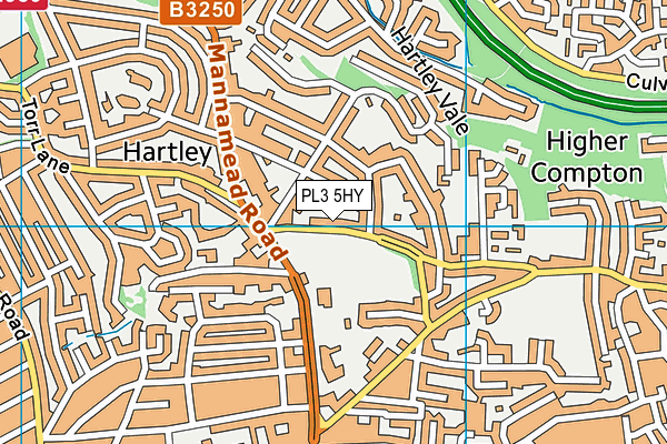 PL3 5HY map - OS VectorMap District (Ordnance Survey)