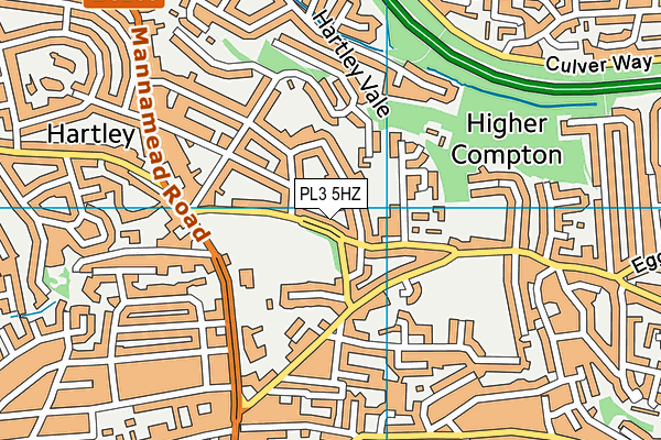 PL3 5HZ map - OS VectorMap District (Ordnance Survey)