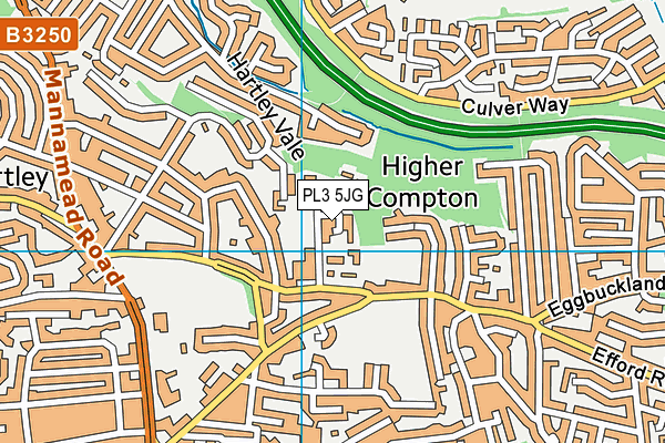 PL3 5JG map - OS VectorMap District (Ordnance Survey)