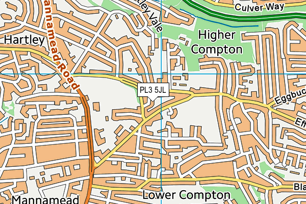 PL3 5JL map - OS VectorMap District (Ordnance Survey)