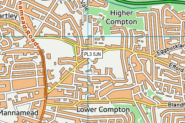 PL3 5JN map - OS VectorMap District (Ordnance Survey)