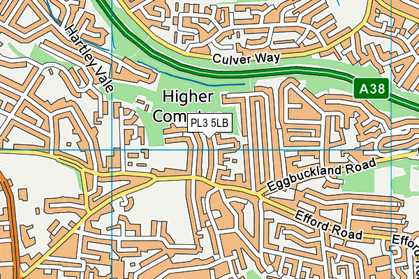 PL3 5LB map - OS VectorMap District (Ordnance Survey)