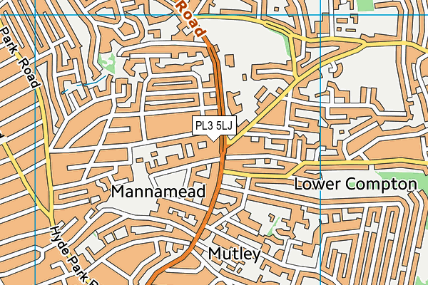 PL3 5LJ map - OS VectorMap District (Ordnance Survey)