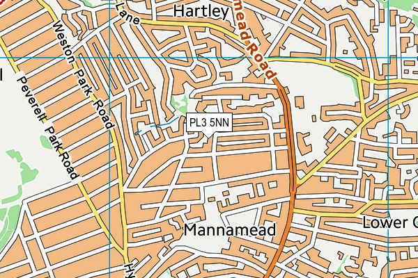 PL3 5NN map - OS VectorMap District (Ordnance Survey)