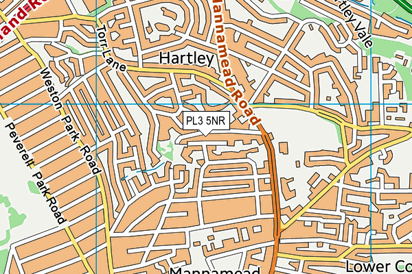 PL3 5NR map - OS VectorMap District (Ordnance Survey)