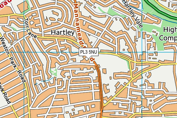 PL3 5NU map - OS VectorMap District (Ordnance Survey)