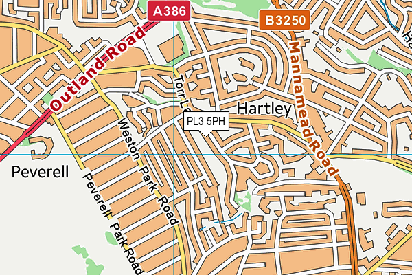 PL3 5PH map - OS VectorMap District (Ordnance Survey)