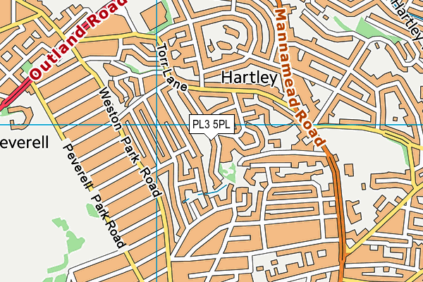 PL3 5PL map - OS VectorMap District (Ordnance Survey)