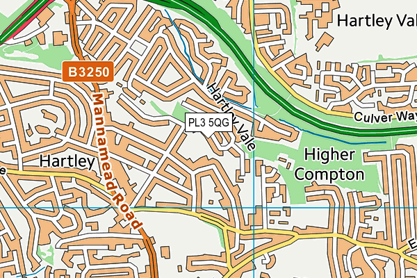 PL3 5QG map - OS VectorMap District (Ordnance Survey)