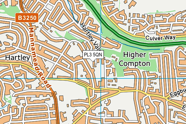 PL3 5QN map - OS VectorMap District (Ordnance Survey)