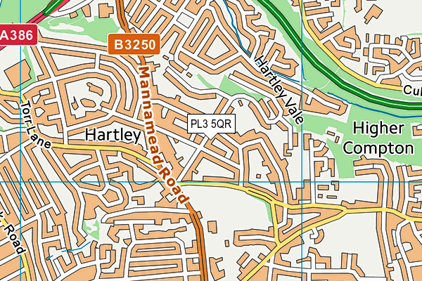 PL3 5QR map - OS VectorMap District (Ordnance Survey)
