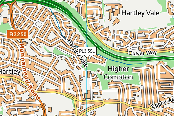 PL3 5SL map - OS VectorMap District (Ordnance Survey)