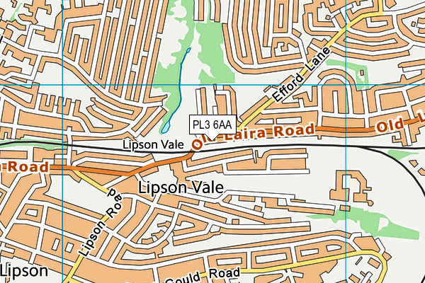 PL3 6AA map - OS VectorMap District (Ordnance Survey)