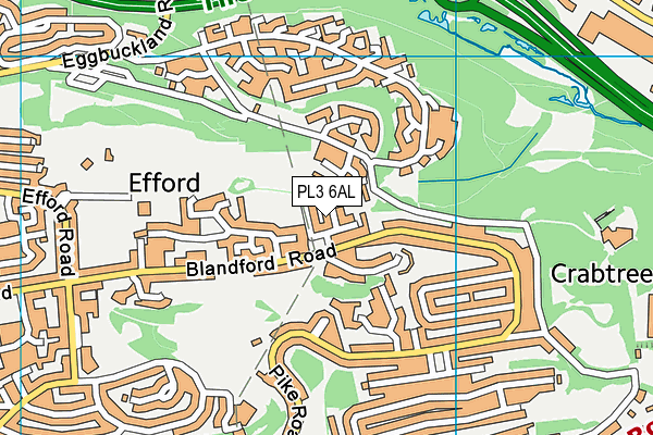 PL3 6AL map - OS VectorMap District (Ordnance Survey)