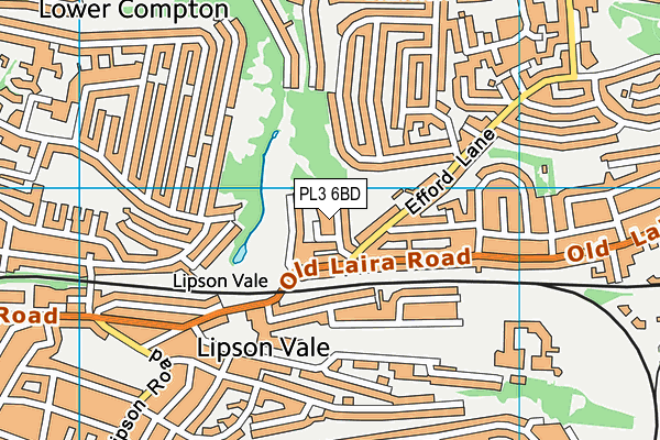 PL3 6BD map - OS VectorMap District (Ordnance Survey)