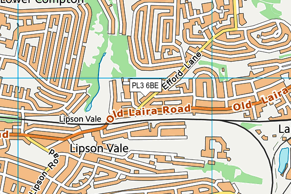 PL3 6BE map - OS VectorMap District (Ordnance Survey)