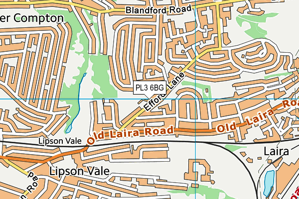 PL3 6BG map - OS VectorMap District (Ordnance Survey)