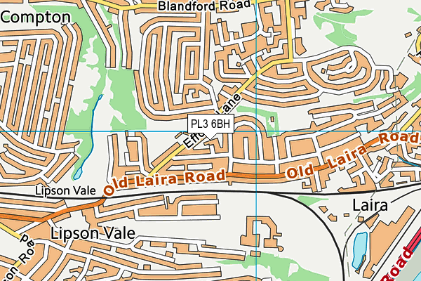 PL3 6BH map - OS VectorMap District (Ordnance Survey)