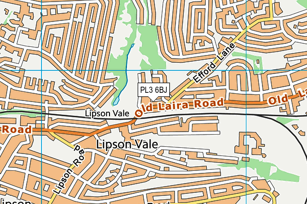 PL3 6BJ map - OS VectorMap District (Ordnance Survey)