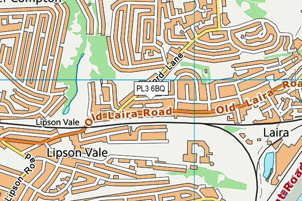 PL3 6BQ map - OS VectorMap District (Ordnance Survey)