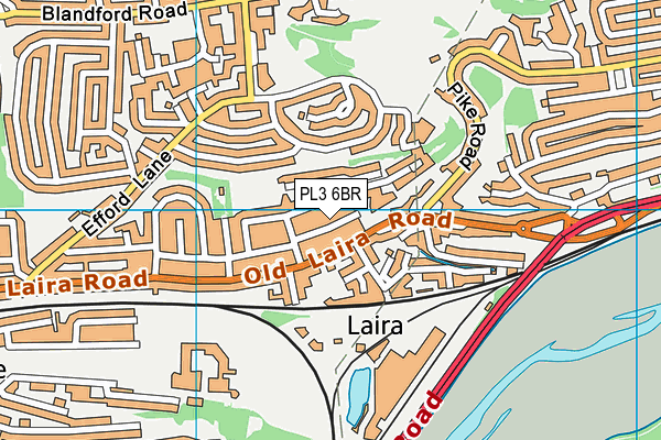 PL3 6BR map - OS VectorMap District (Ordnance Survey)