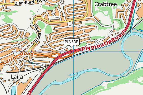 PL3 6DE map - OS VectorMap District (Ordnance Survey)