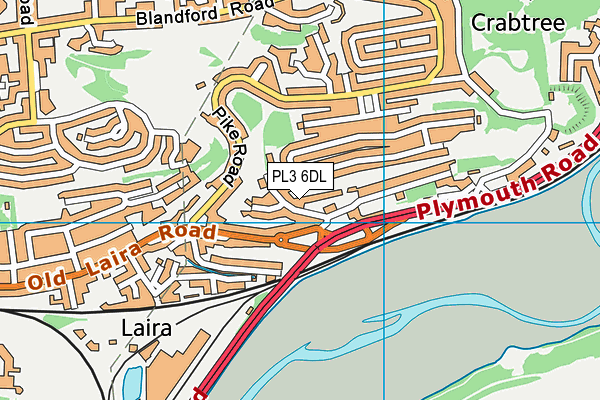 PL3 6DL map - OS VectorMap District (Ordnance Survey)