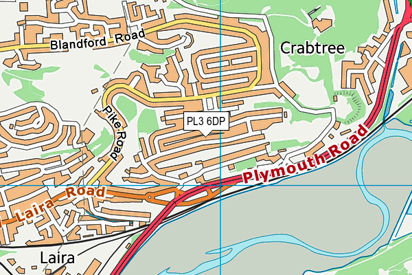 PL3 6DP map - OS VectorMap District (Ordnance Survey)