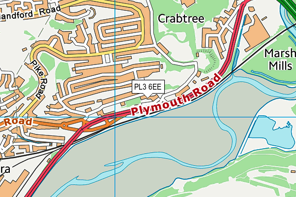 PL3 6EE map - OS VectorMap District (Ordnance Survey)