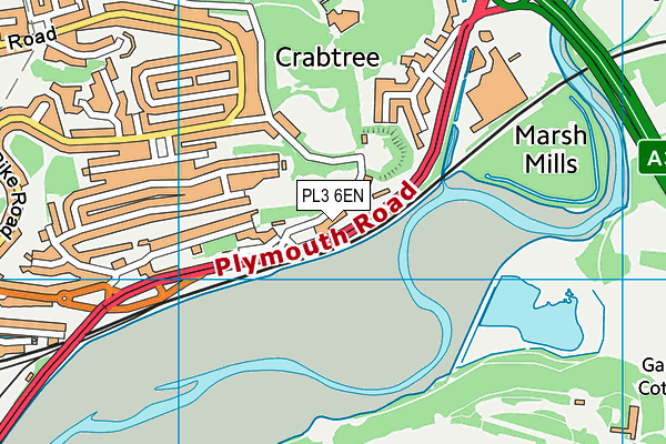 PL3 6EN map - OS VectorMap District (Ordnance Survey)