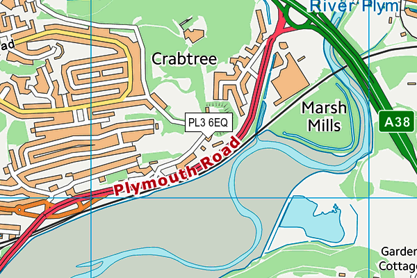 PL3 6EQ map - OS VectorMap District (Ordnance Survey)