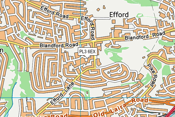 PL3 6EX map - OS VectorMap District (Ordnance Survey)