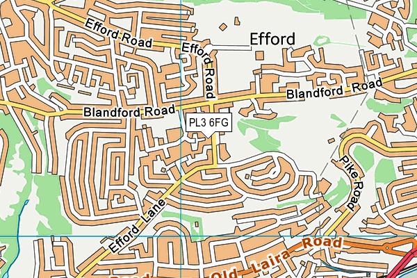 PL3 6FG map - OS VectorMap District (Ordnance Survey)