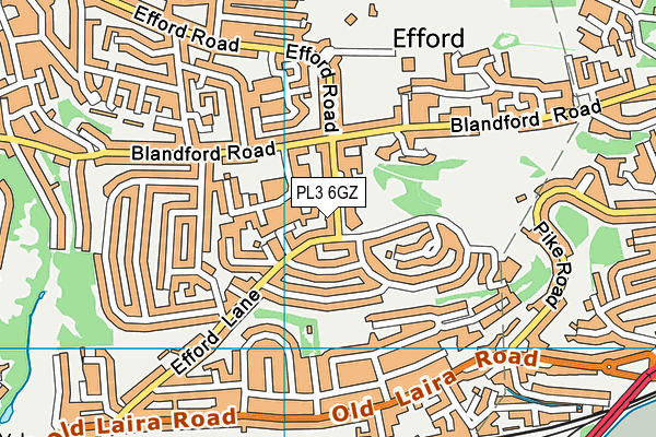 PL3 6GZ map - OS VectorMap District (Ordnance Survey)