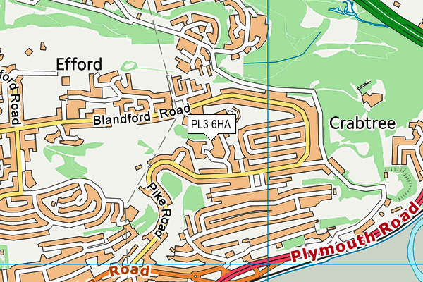 PL3 6HA map - OS VectorMap District (Ordnance Survey)