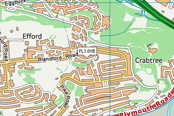 PL3 6HB map - OS VectorMap District (Ordnance Survey)