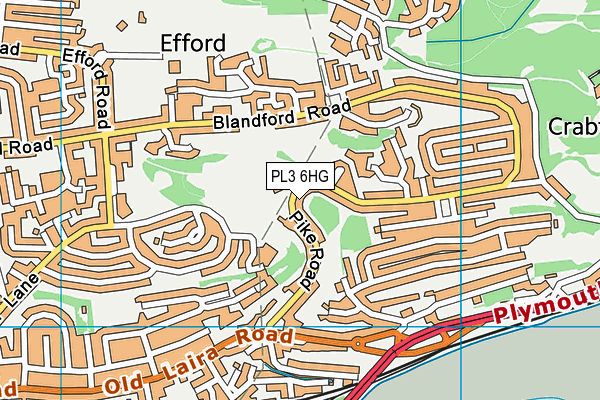 PL3 6HG map - OS VectorMap District (Ordnance Survey)