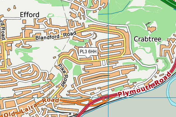 PL3 6HH map - OS VectorMap District (Ordnance Survey)