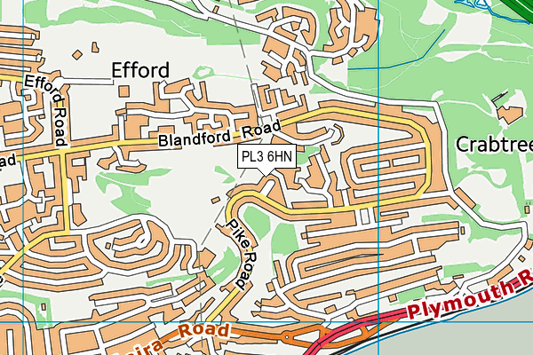 PL3 6HN map - OS VectorMap District (Ordnance Survey)