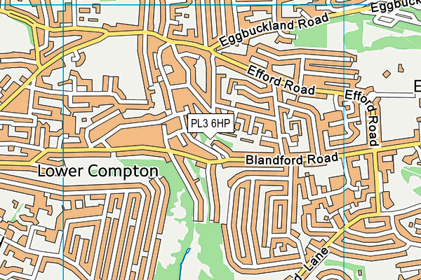 PL3 6HP map - OS VectorMap District (Ordnance Survey)